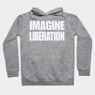 IMAGINE LIBERATION - Redo - White - Back Hoodie